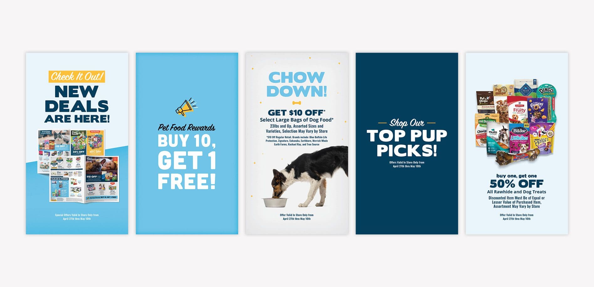pet retail marketing graphic design