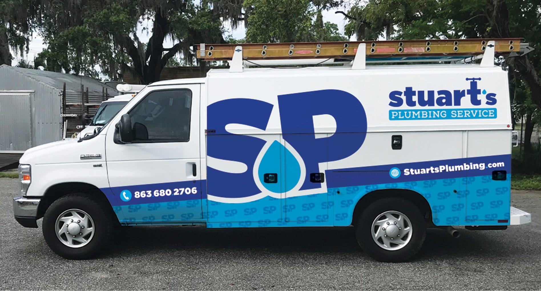 plumbing truck wrap design