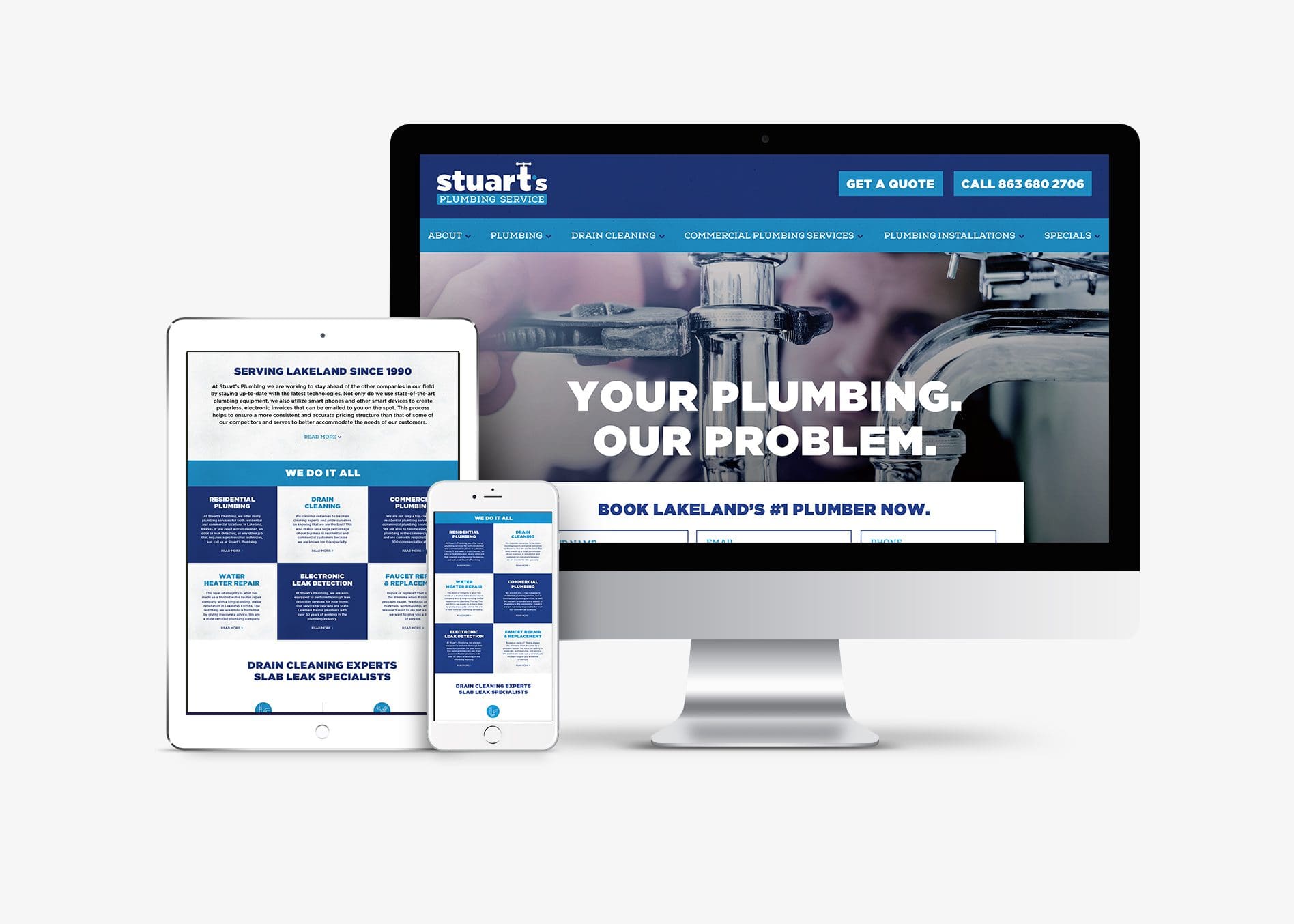 plumbing website design