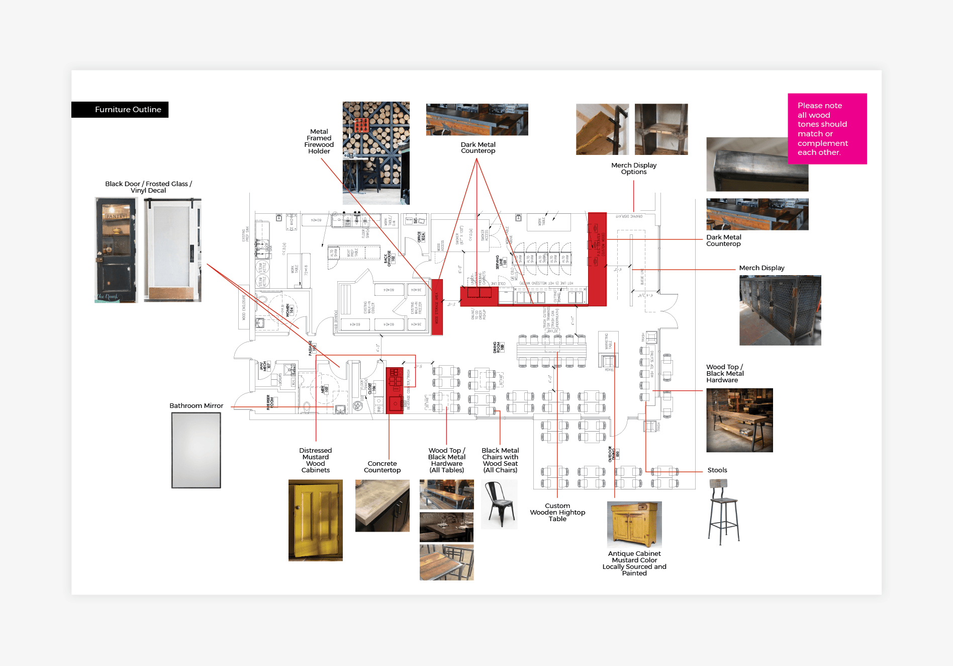 nashville restaurant branding floor plan