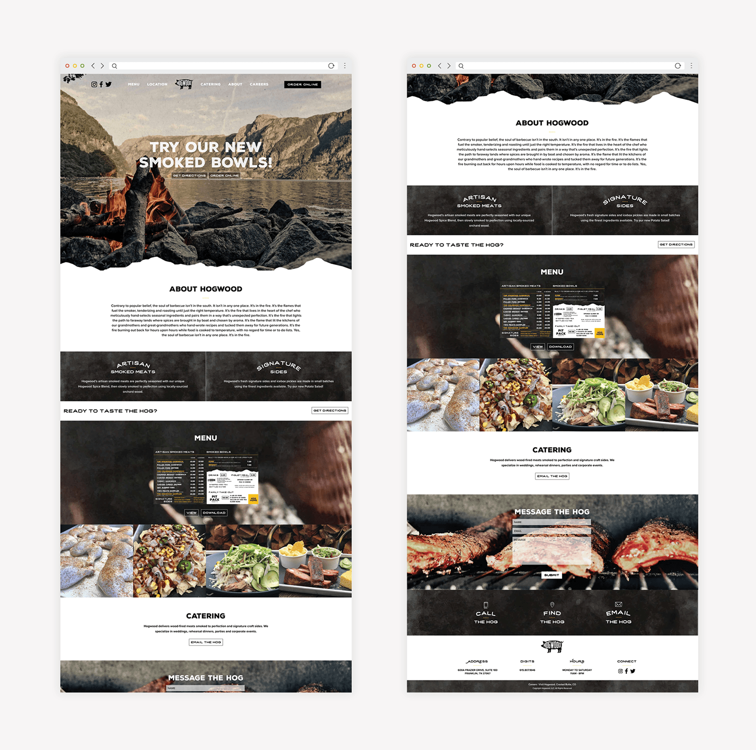 bbq restaurant responsive website development