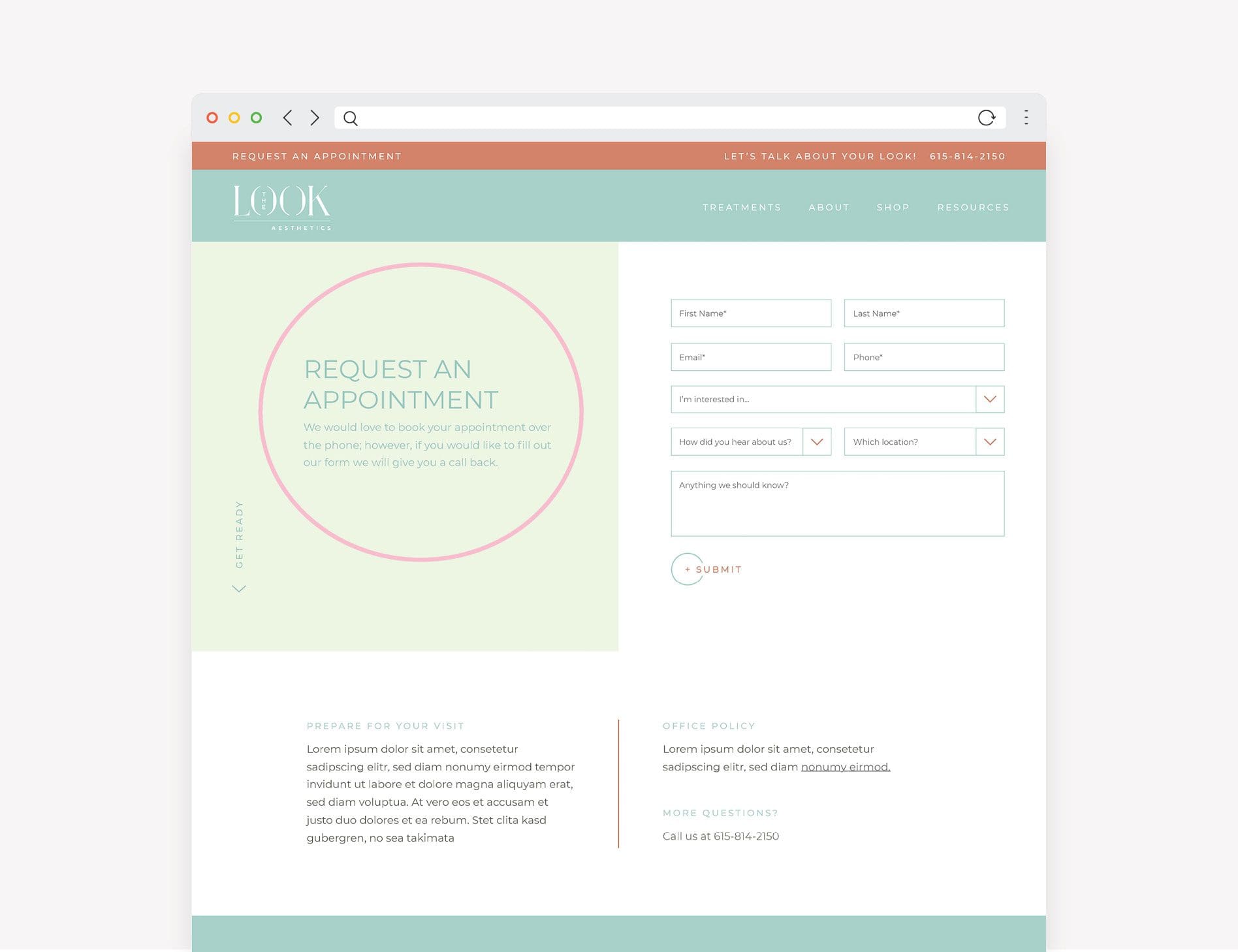 branded website design