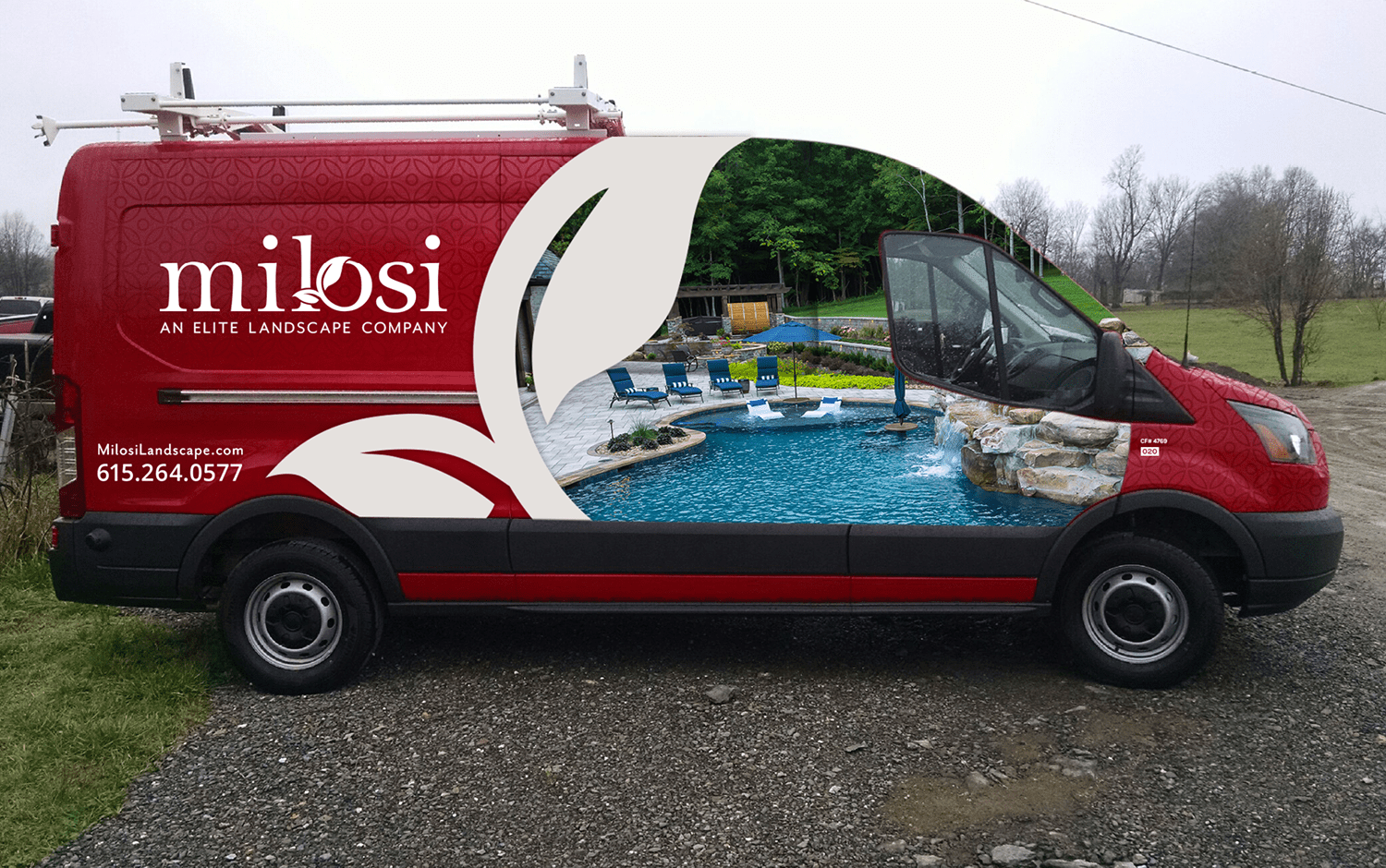 corporate van wrap graphic