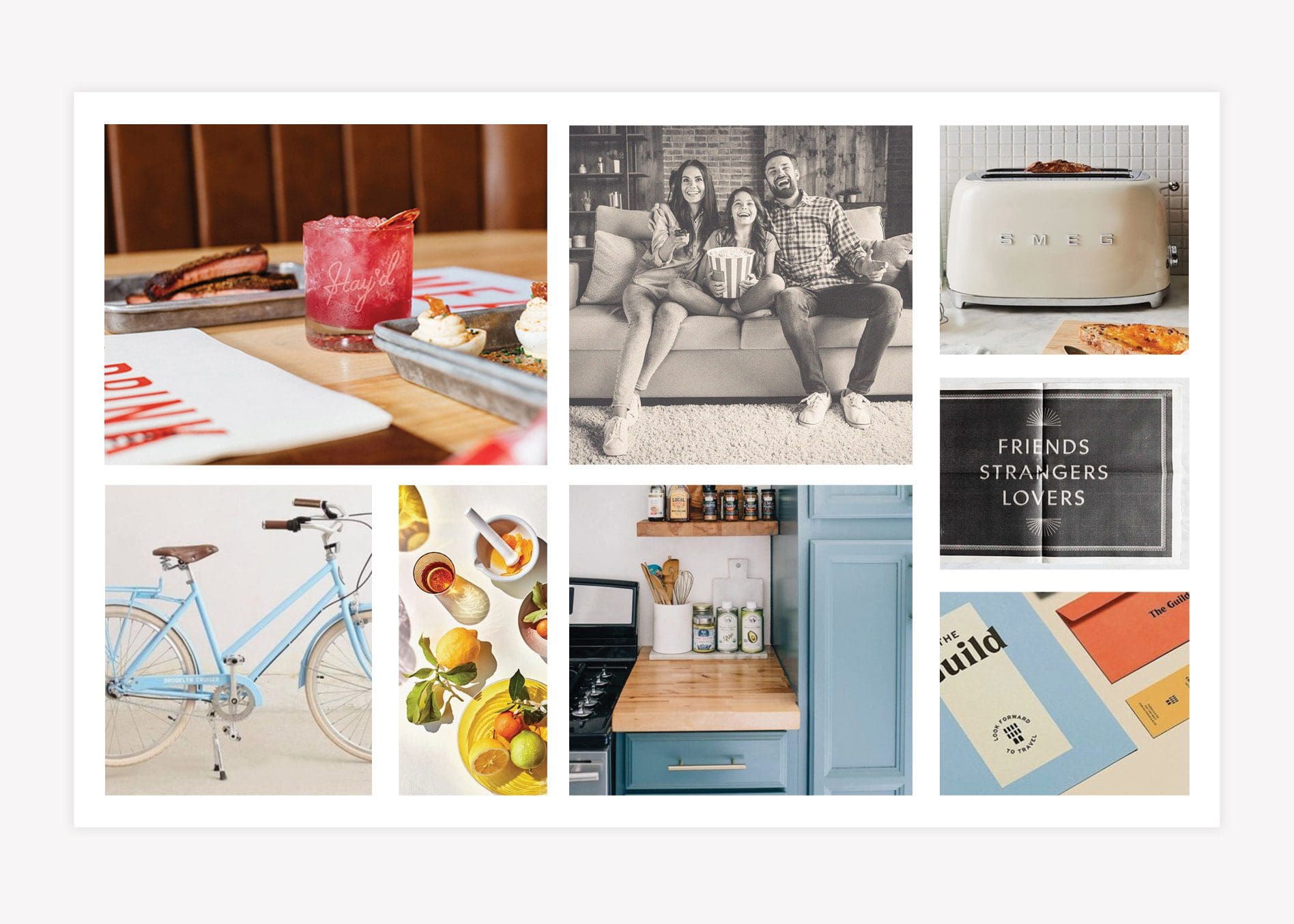 meal delivery branding mood board