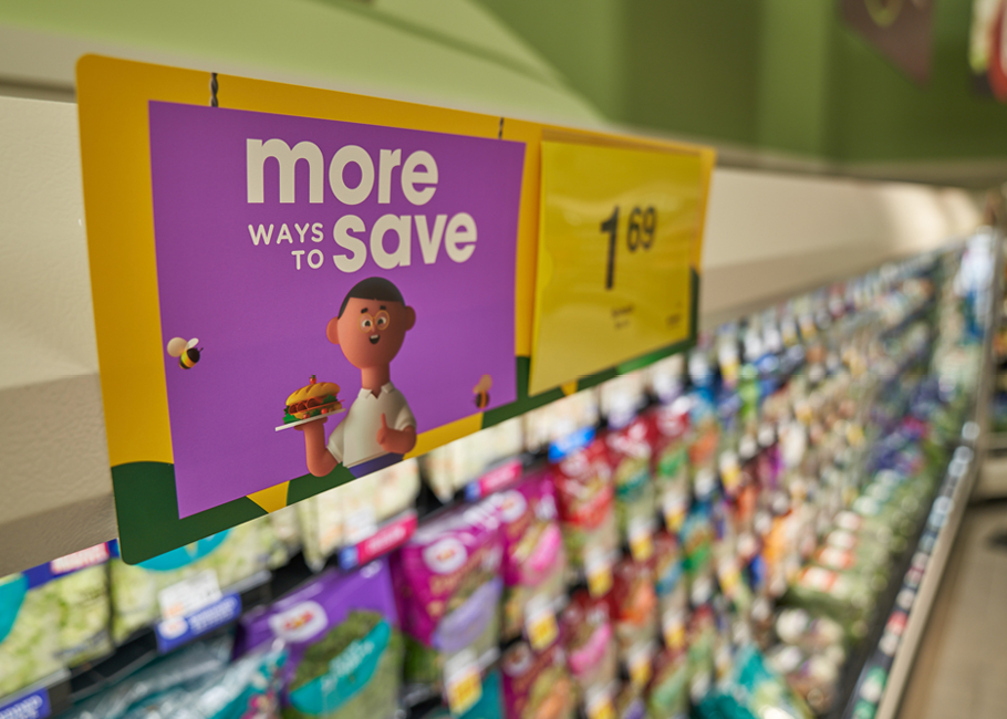 kroger rebrand interior signage