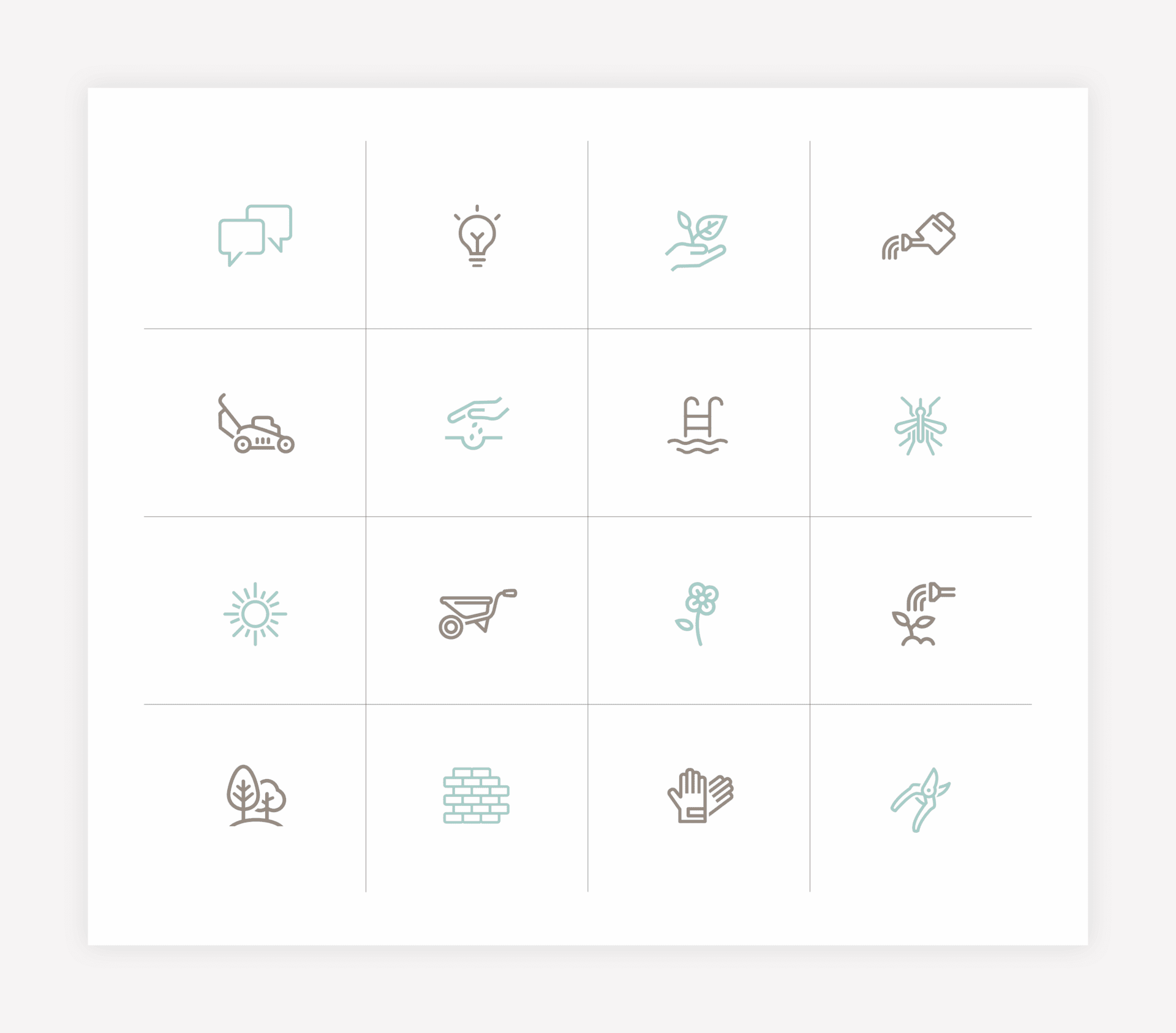 landscaping icon graphic design