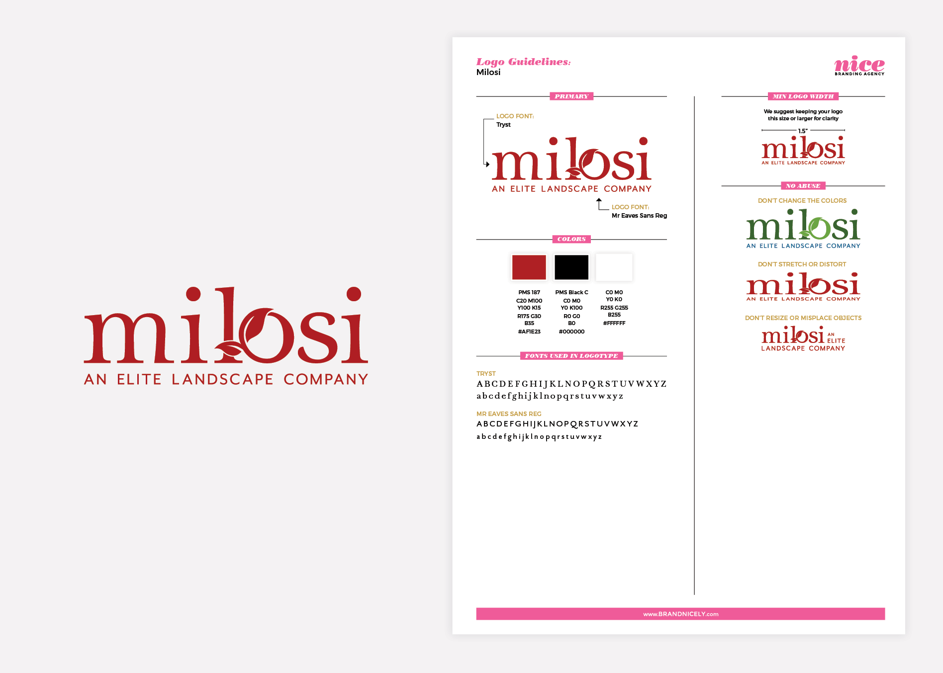 landscaping logo brand guidelines