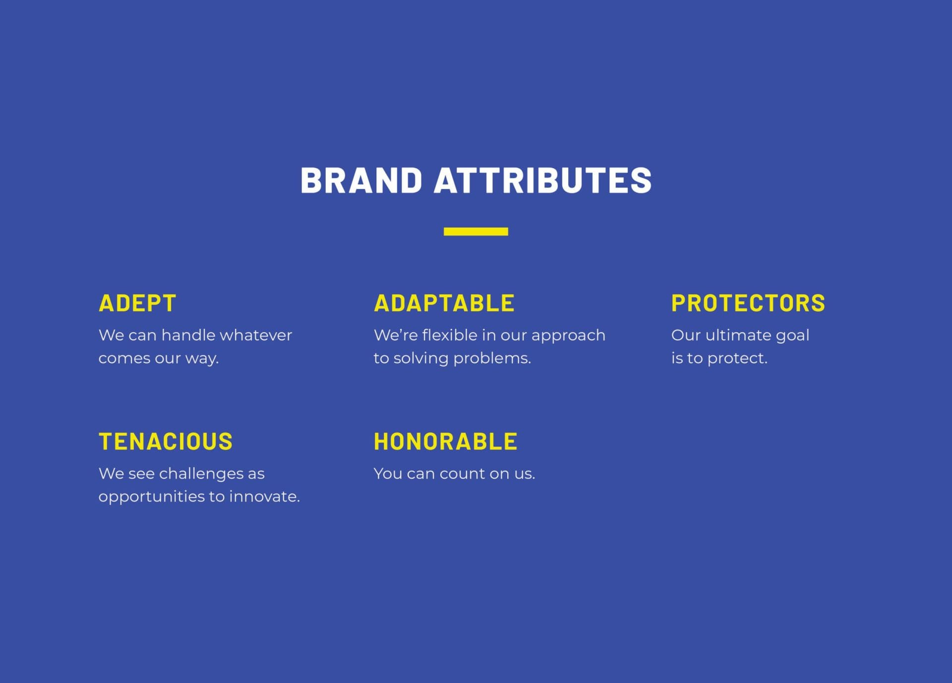corporate brand attributes