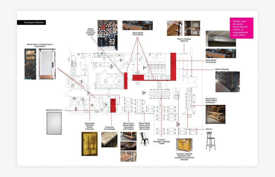 restaurant interior design plan