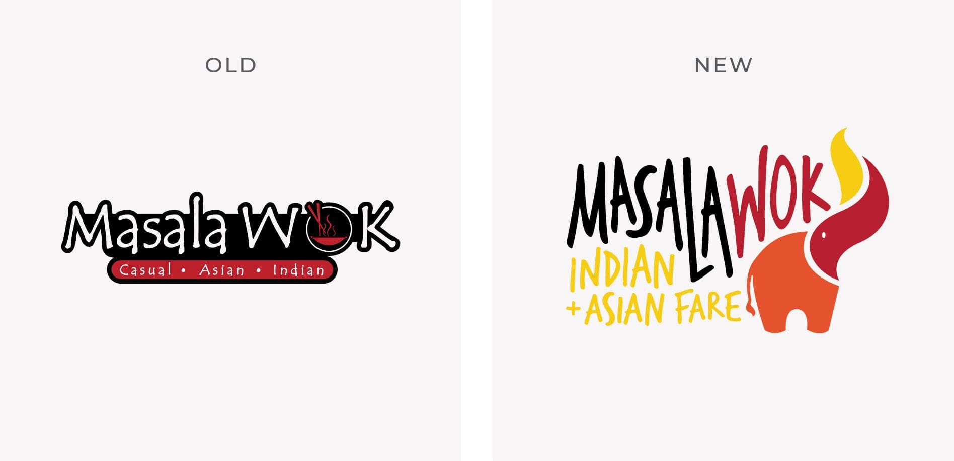 restaurant logo before and after