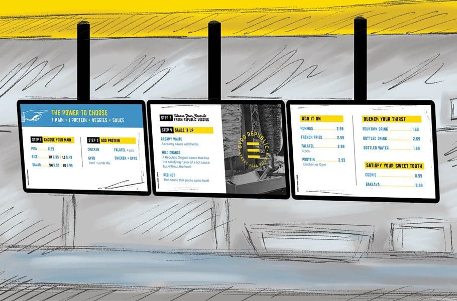 restaurant menu design agency