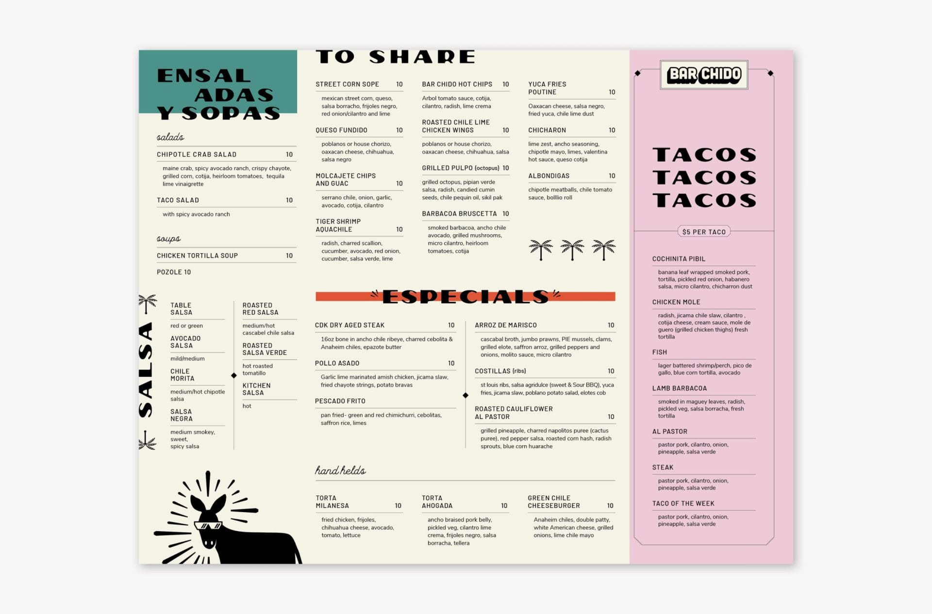 restaurant menu design
