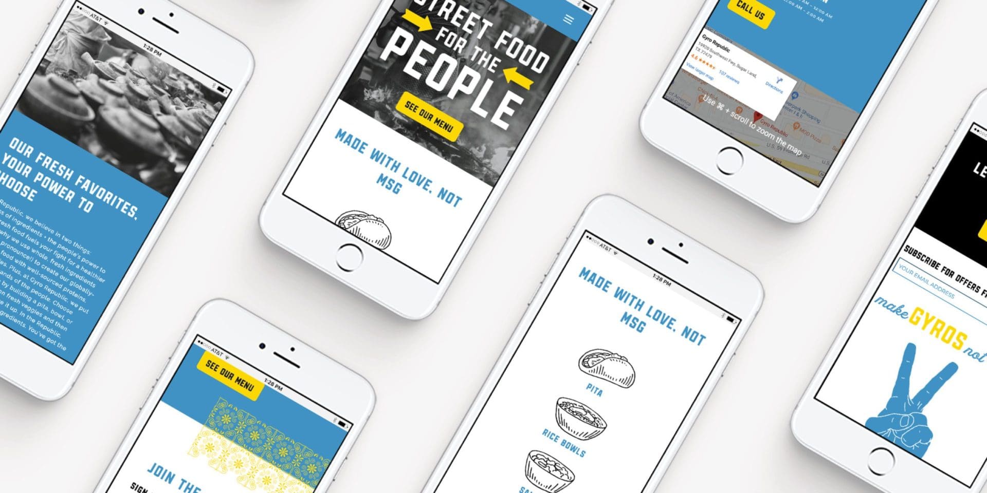 restaurant website branding design