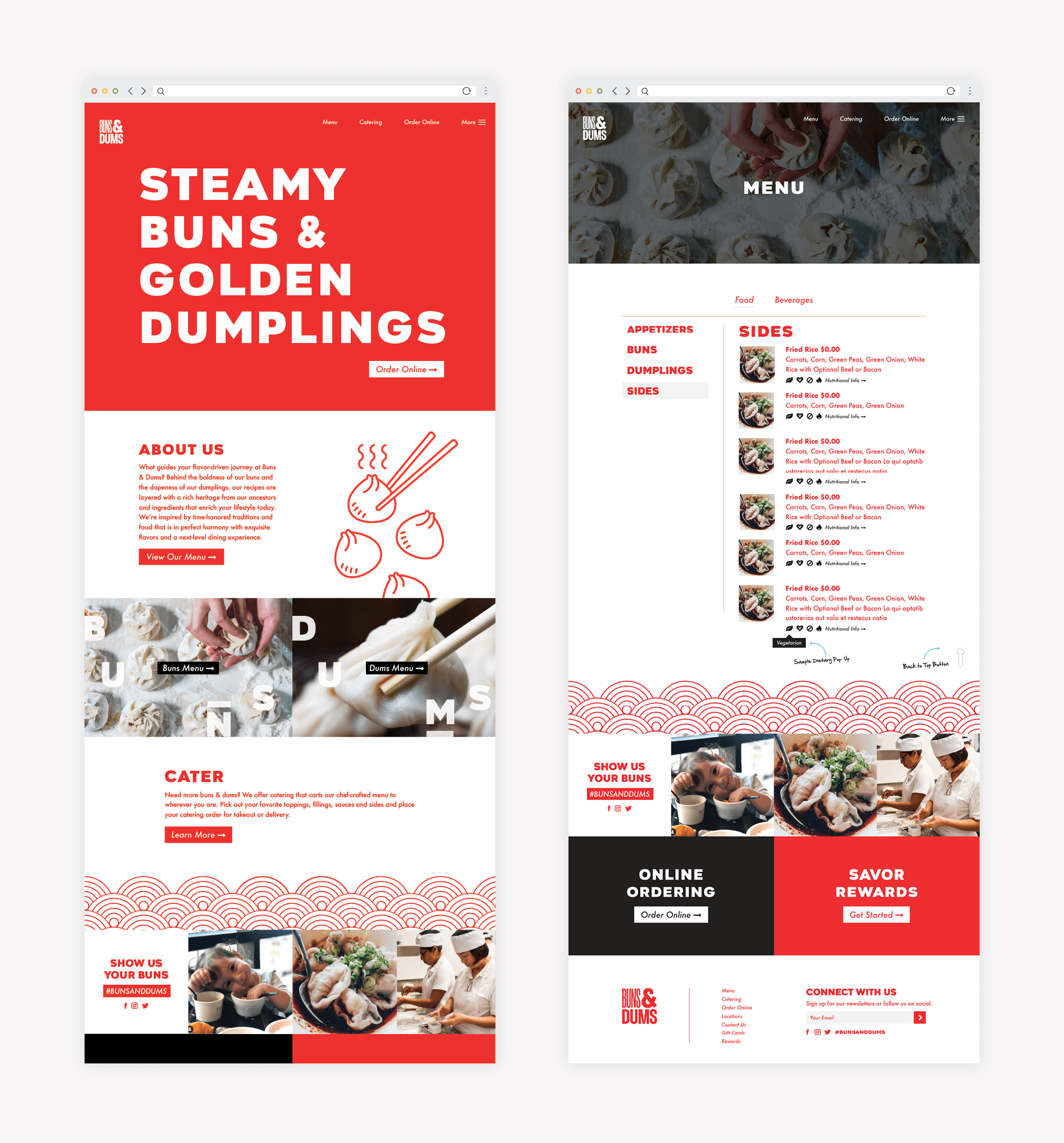 restaurant website development