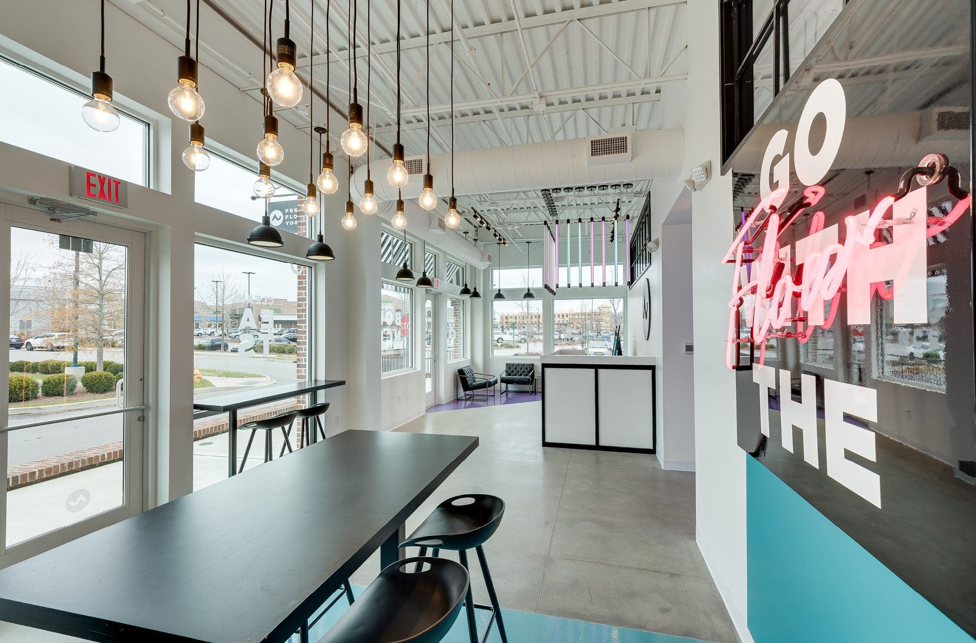 yoga studio interior branding