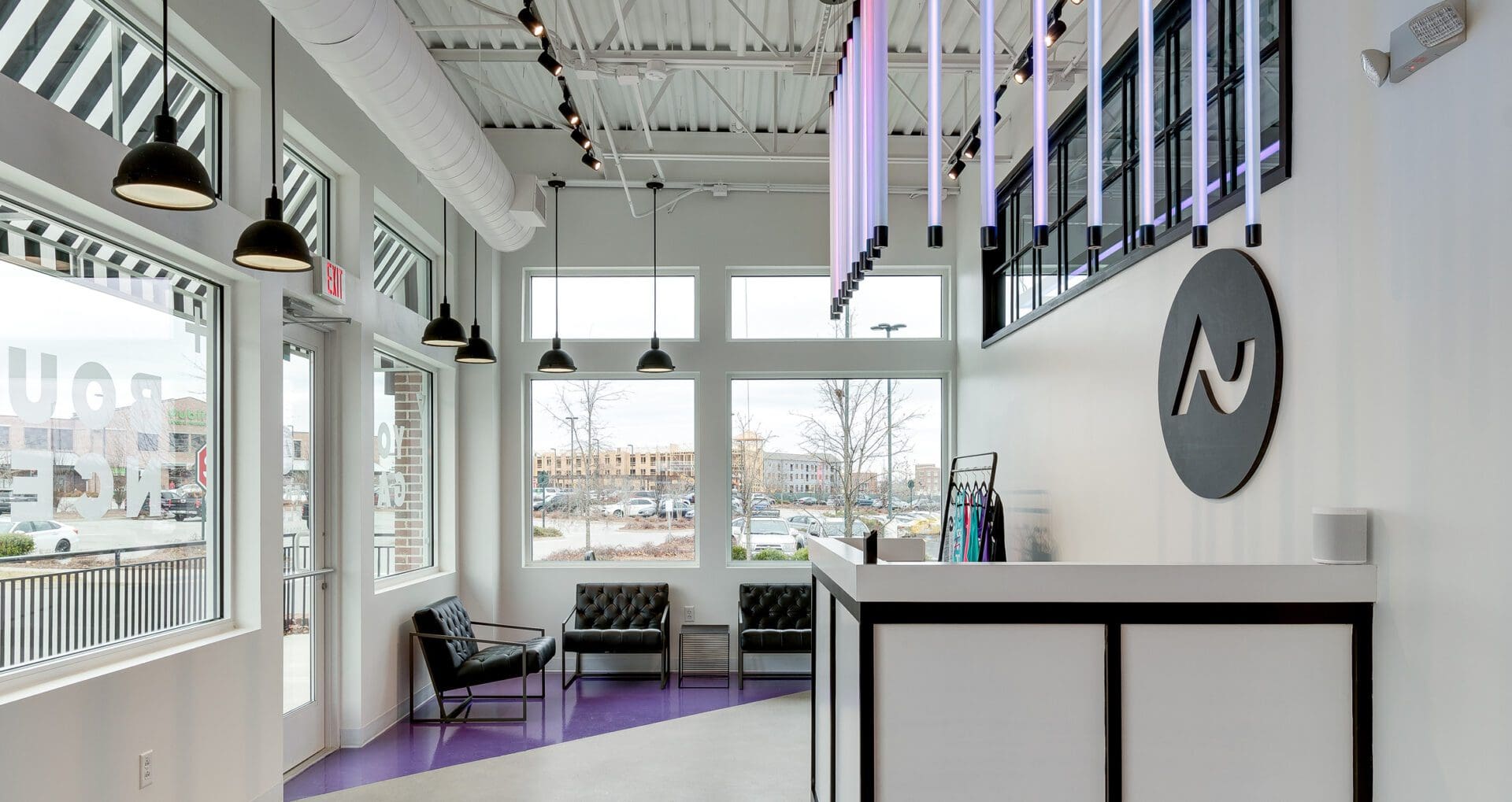 yoga studio interior design & graphic design services in Brentwood Tn