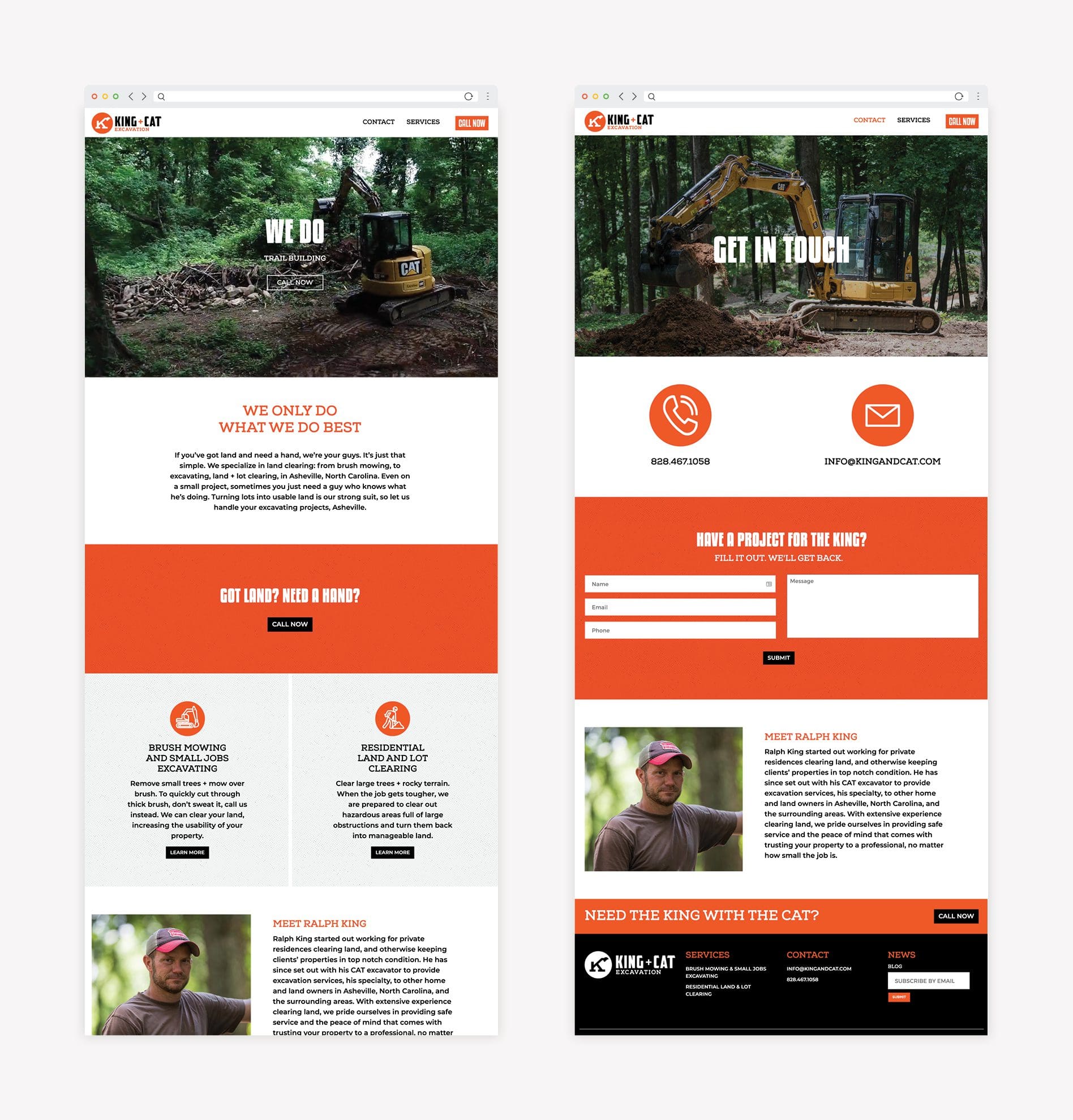 construction website design