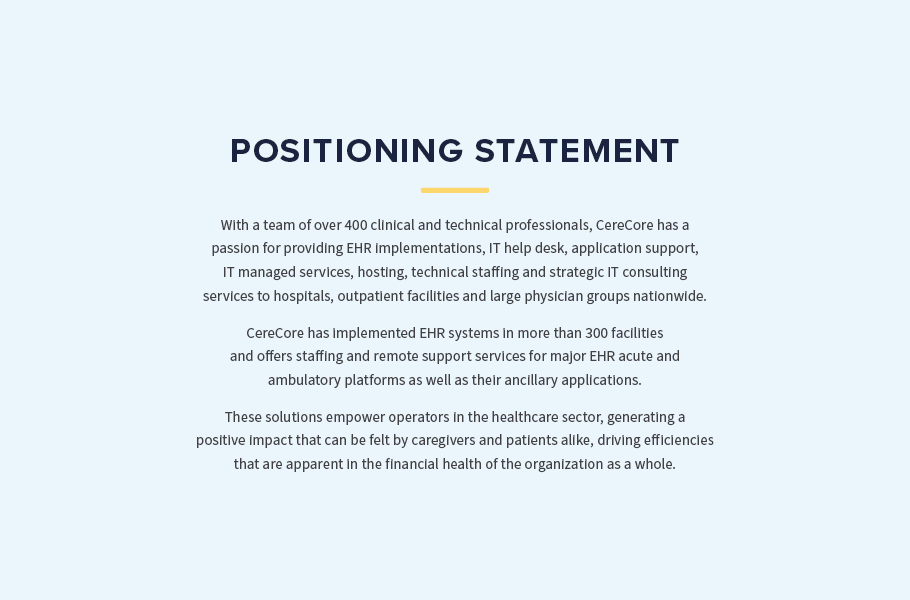 positioning statement