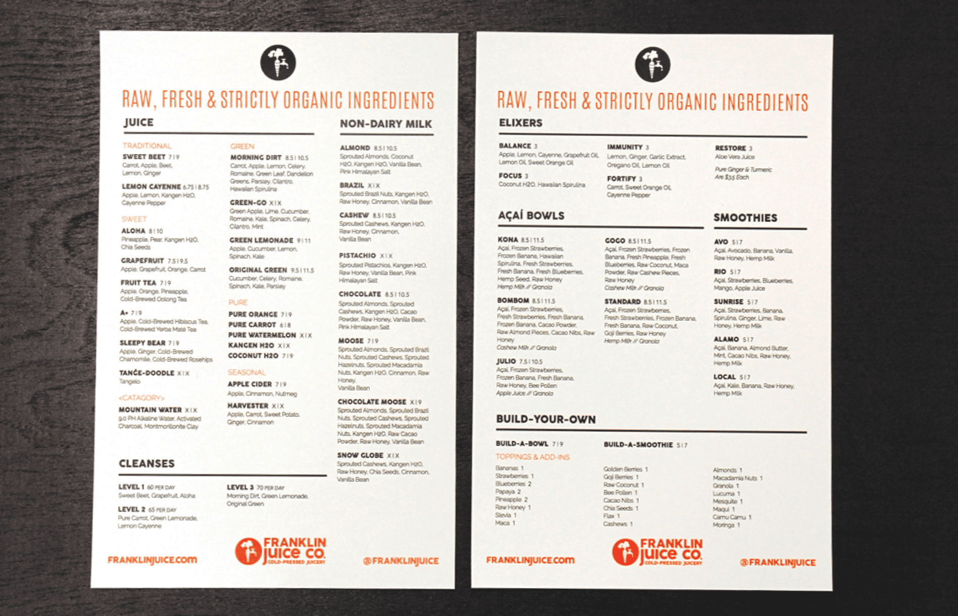 restaurant menu design