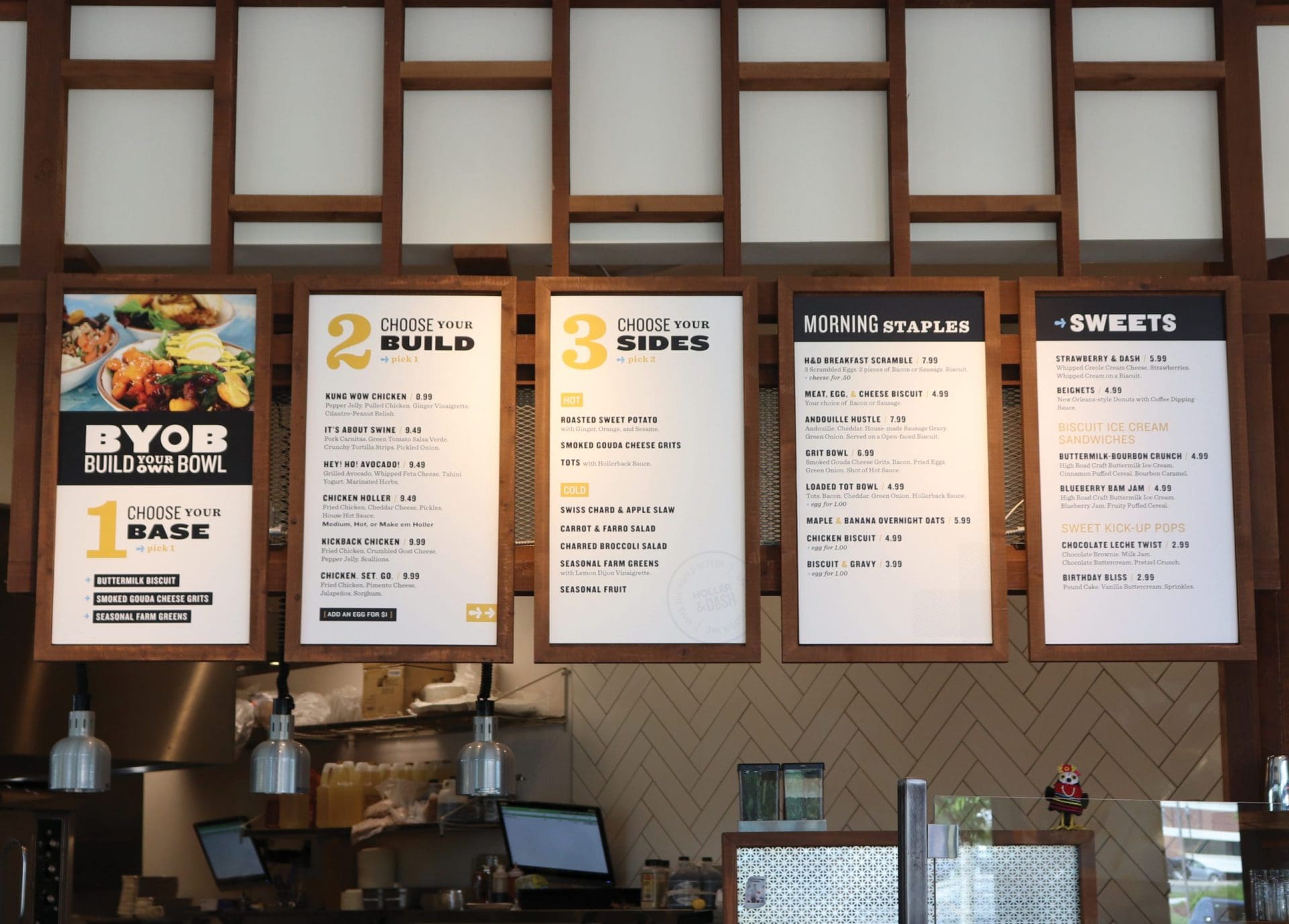 restaurant menu board design