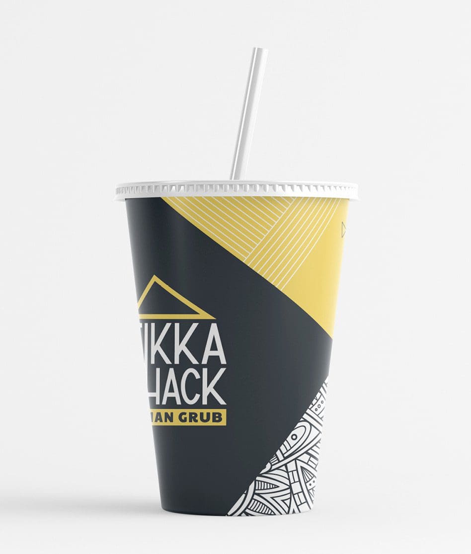 restaurant to go cup design
