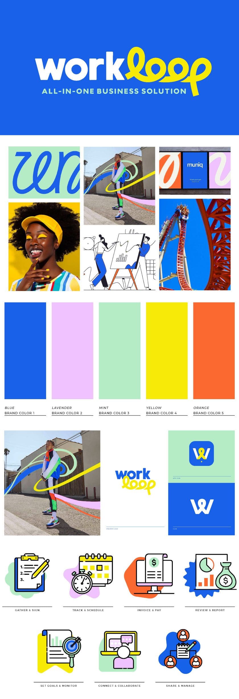 Business Branding - Work Loop Mood Board