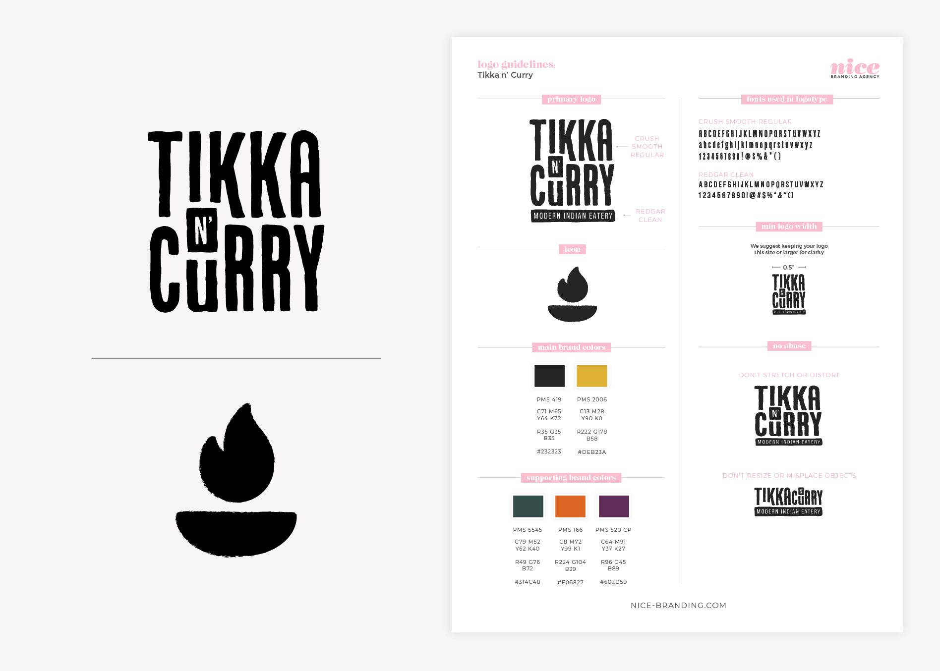 indian restaurant logo guidelines