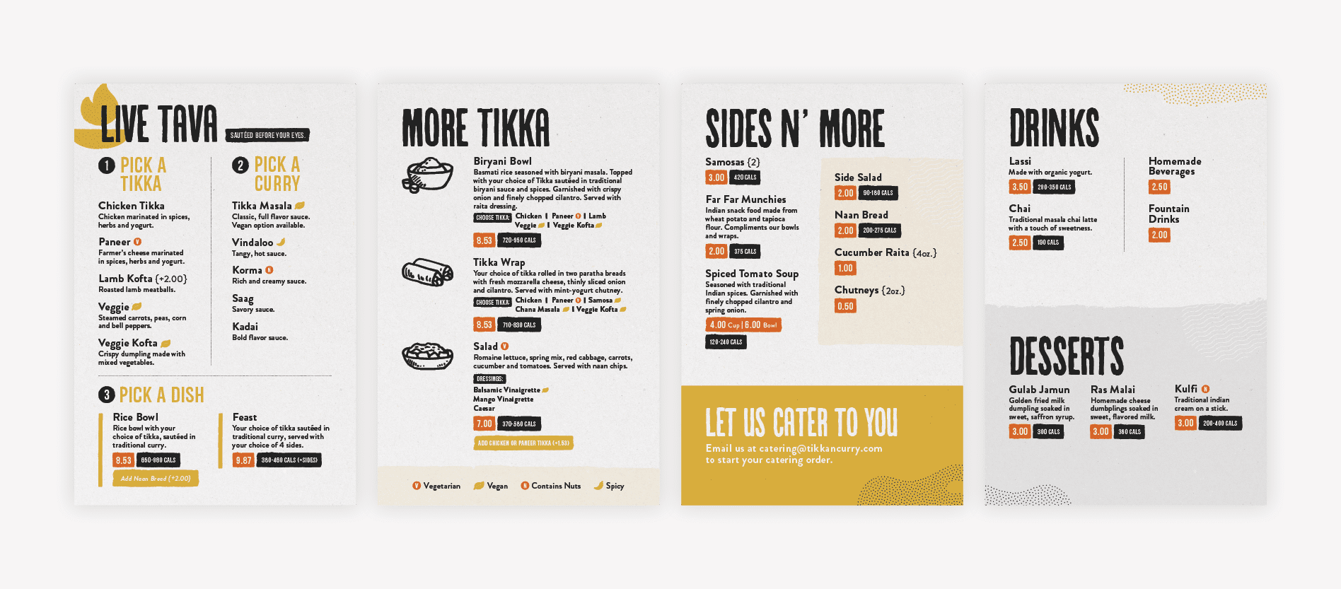 indian restaurant menu board design