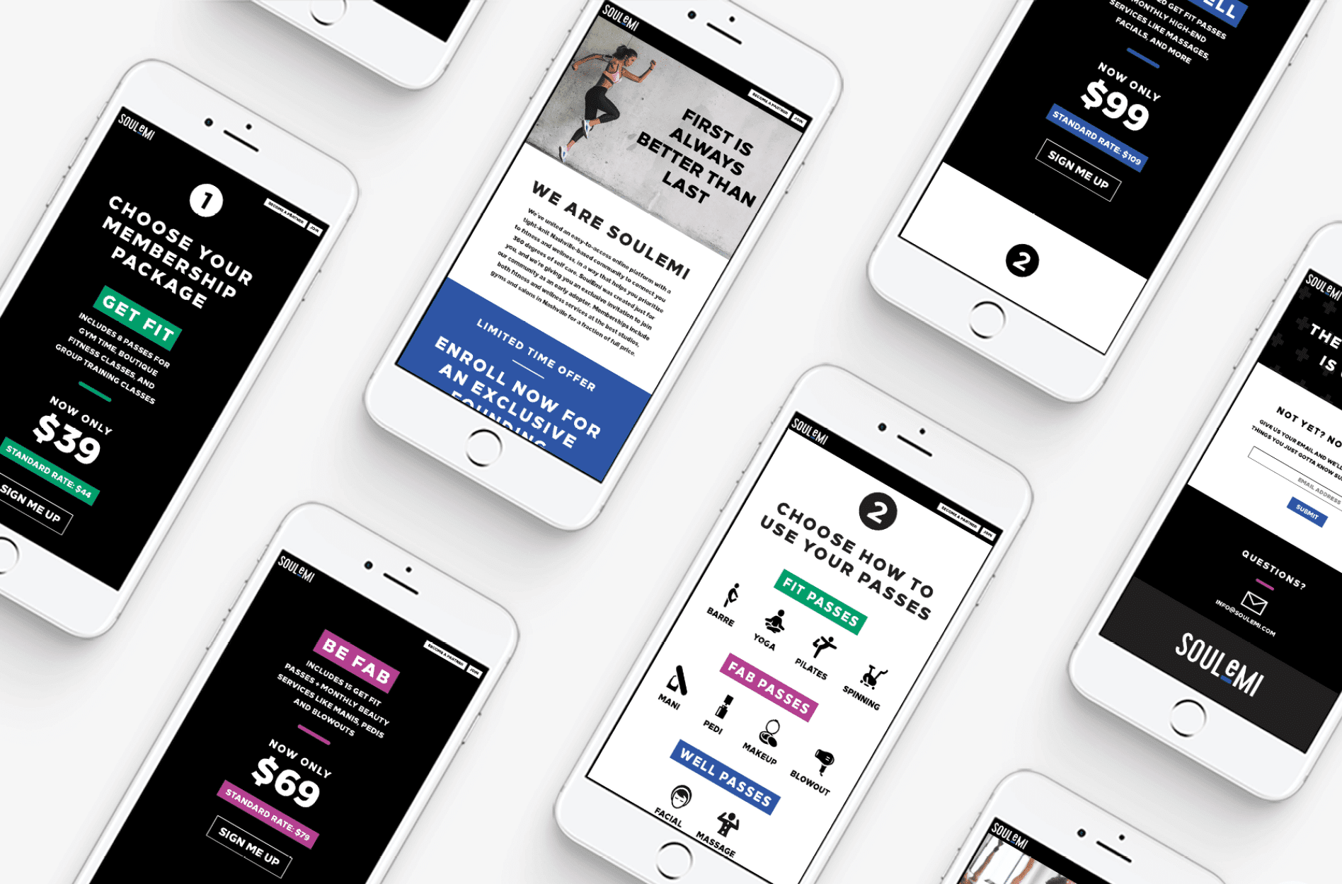 mobile friendly fitness web design