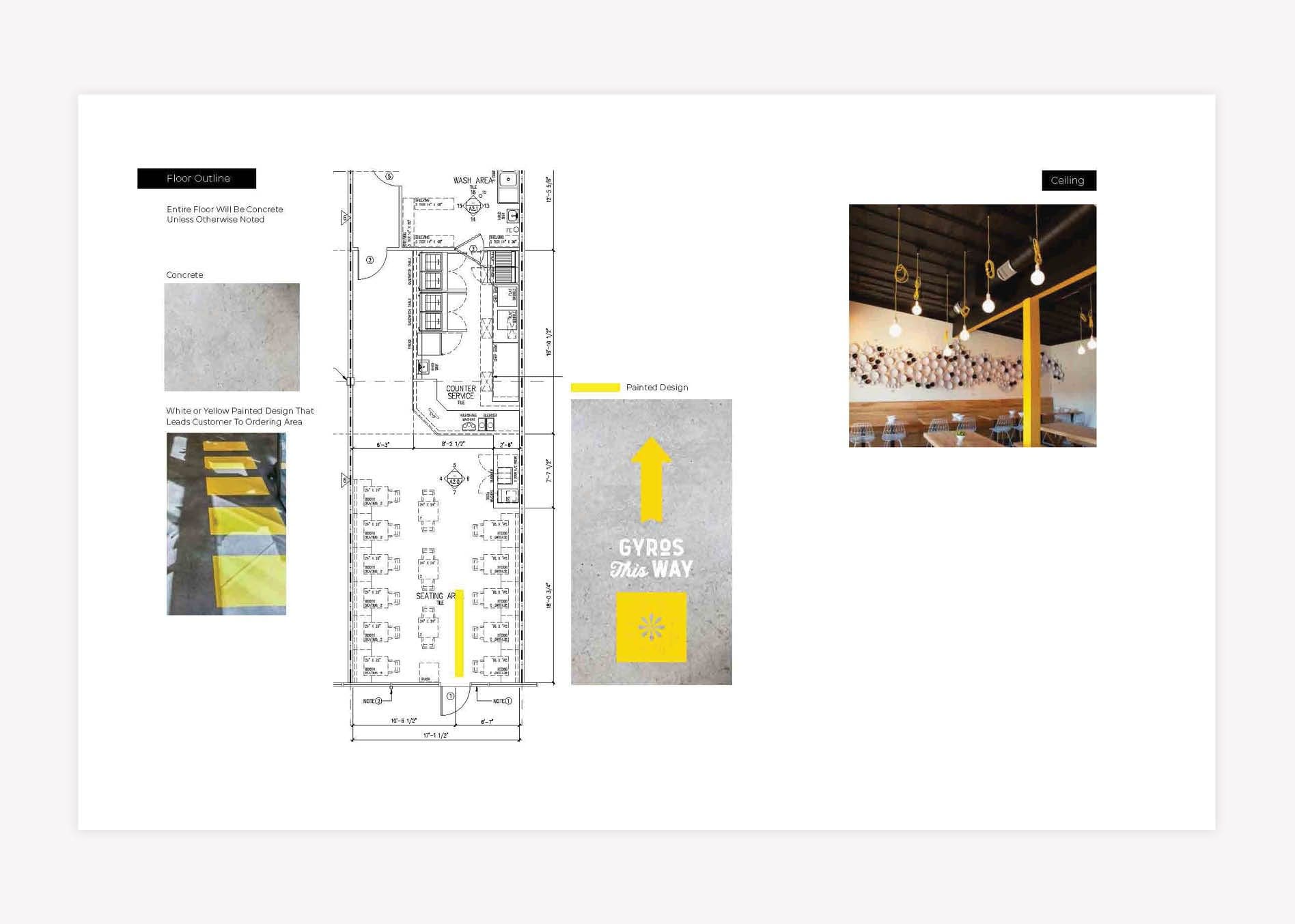 restaurant environmental brand design