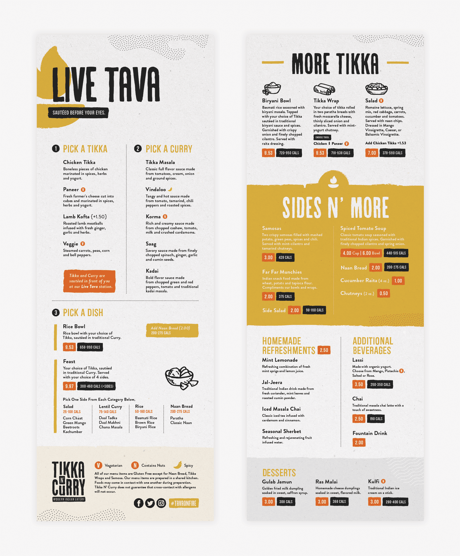 restaurant menu graphic design
