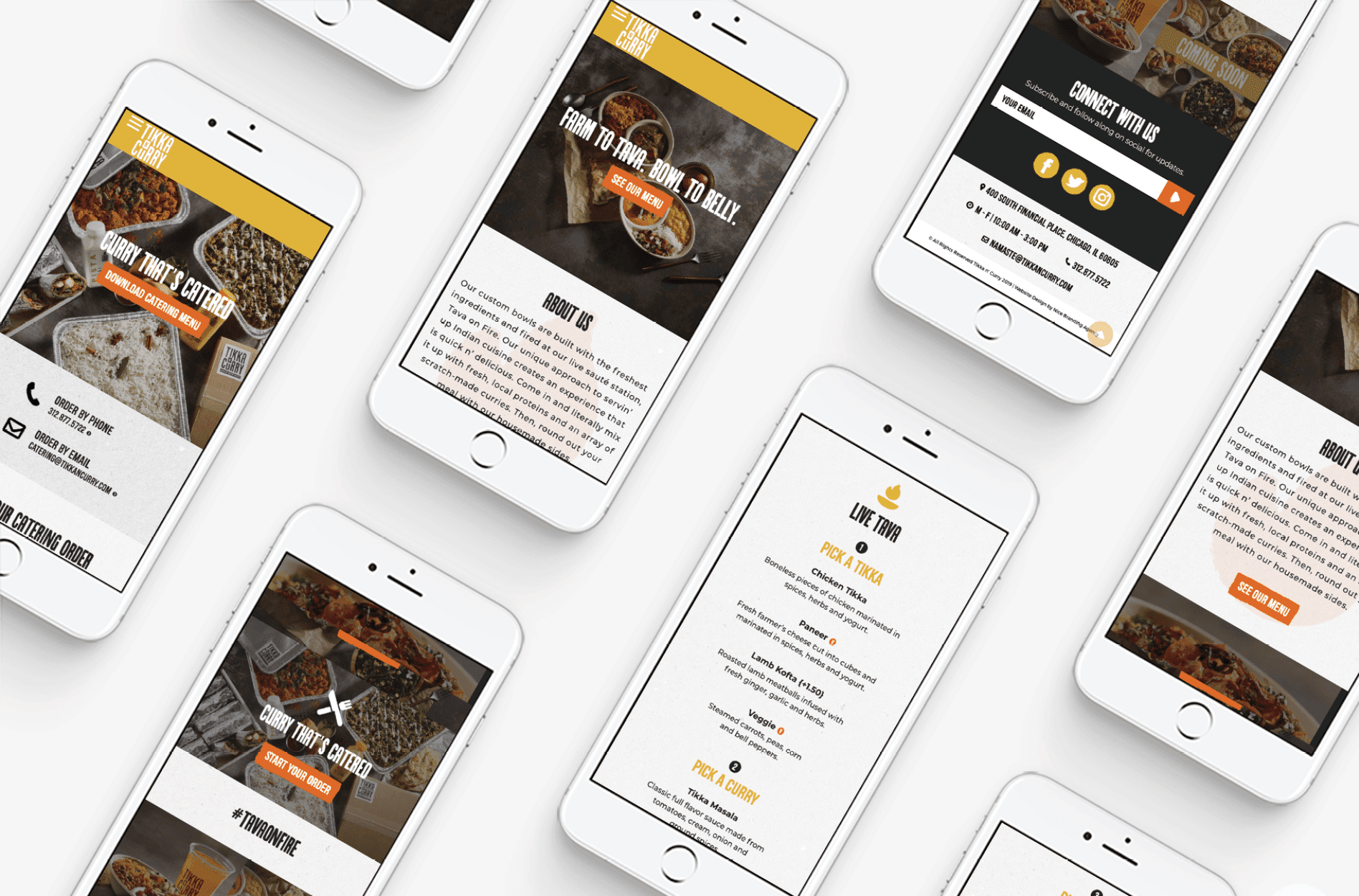 restaurant website design