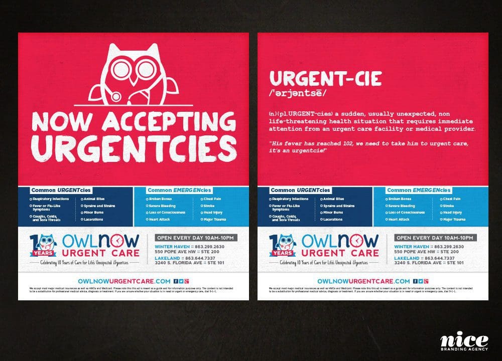 urgent care advertising