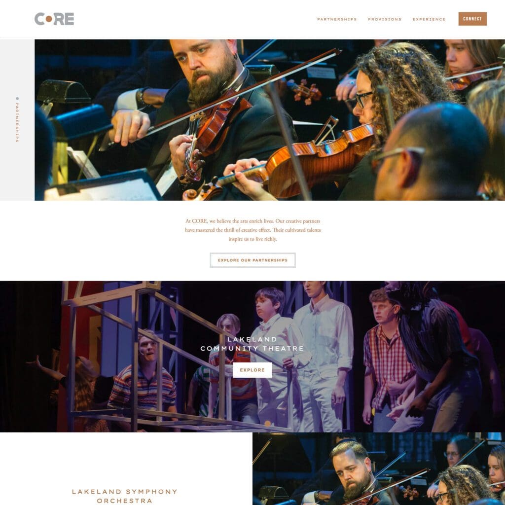 Core Wealth Advisors - Nashville Web Design